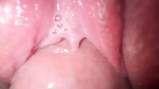 A young guy has sex with his stepsister and she comes with a creamy pussy