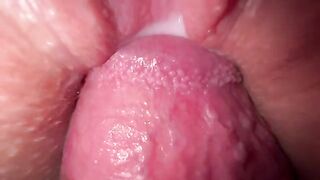 A young guy has sex with his stepsister and she comes with a creamy pussy