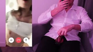 The guy broke off in the middle of a call to his girlfriend's husband