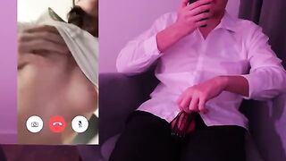 The guy broke off in the middle of a call to his girlfriend's husband