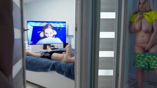 The stepdaughter continued to spy on her stepfather in part 2
