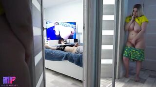 The stepdaughter continued to spy on her stepfather in part 2