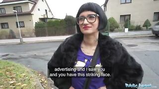French babe Candy Scott fucked outdoors for cash by Public Agent