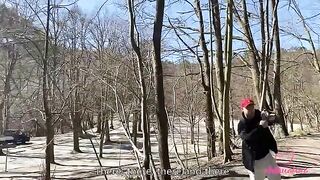 A day with Kleomodel ended with sex in the woods, a wild vlog