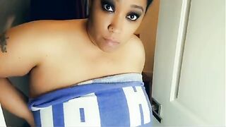 Ebony stepmom is getting fucked by her stepson in the closet