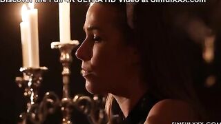 You can look, but you cannot touch. Sensual lesbian sex with passionate intimacy