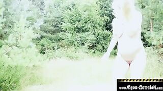 A preggo blonde gets fucked on the beach by Egon Kowalski