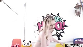 Blonde Rebel Rhyder in intense anal action with a huge cock - TrueAnal