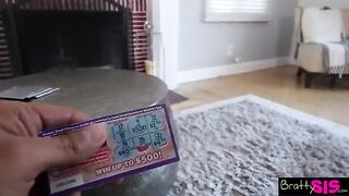 Stepbrother wants her to suck his cock and she does it