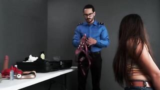 TSA agent found my toys in the bag and took me to his office