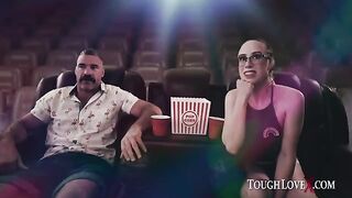 The theater was empty, so Jackie Hoff played with herself
