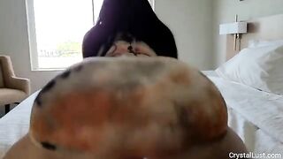 Latina Instagram model gets her big booty covered with cum