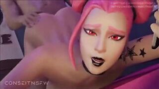Hot 3D hentai compilation with Fortnite Haze and other sexy animations