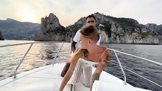 We had sex on a boat tour to Capri with the crew watching