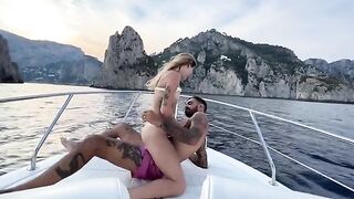 We had sex on a boat tour to Capri with the crew watching