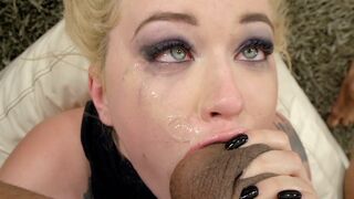 The blonde girl Misha Cross has an extreme anal sex with a man, showcasing her daring side