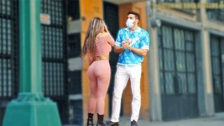 Juicy Latina ass attracts rich stranger for passionate and intense sex