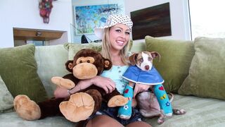 Brunette PAWG Zoey Monroe fucked in her juicy ass by a French guy with a huge cock