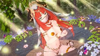 The guy fucks the beautiful Nilou from Genshin Impact passionately