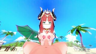 The guy fucks the beautiful Nilou from Genshin Impact passionately