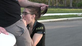 A cop in a female uniform gets wild with me in this hot 4K scene