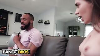Petite teen Sera Ryder gets overwhelmed by stepdad’s BBC
