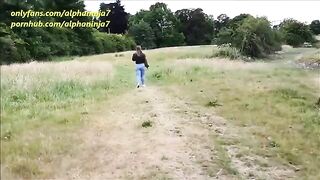 A guy fucked this girl in the park and gave her a cumshot on her face