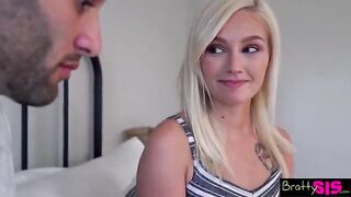 Stepsister freaks out when she feels guy's cock in her pussy