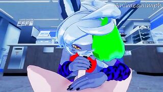 Roxanne Wolf gets fucked by a Five Nights at Freddy's 3D toy in uncensored hentai