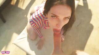 This girl really wants to get a creampie, no matter the circumstances