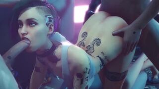Judy Alvarez and Panam Palmer in intense, unfiltered cyberpunk action