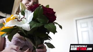 Octavia Red, the stunning redhead from Los Angeles, rides a huge cock with passion