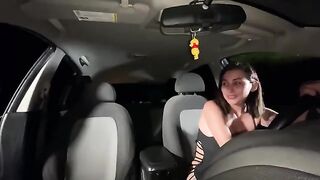 My girlfriend and I discuss in the car, then my friend joins us