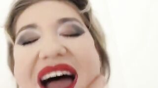 Blonde Nympho Nikky Dikky gets her ass gapped hard