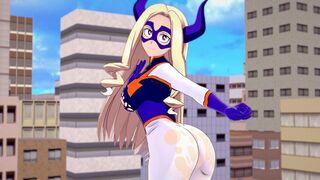 Busty Mt. Lady from My Hero Academia in hot POV action