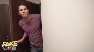 Fake Hostel sex party with babes turns into a wild threesome adventure
