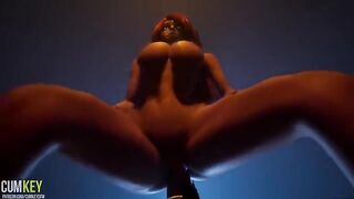 Girl with huge boobs fucked by a monster cock