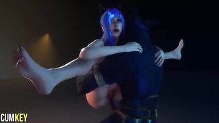 Furry Cat Girl gets her pussy railed by a huge cock