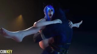 Furry Cat Girl gets her pussy railed by a huge cock