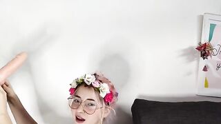 The pretty girl Argentina masturbates with her favorite dildo