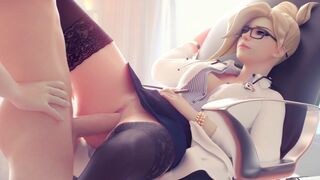 Compilation video of Overwatch Mercy's best moments, brought to life in stunning animation