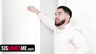Clever stepsis Vivian Taylor gets knocked up by her stepbro