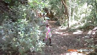 African lesbians try real lesbian sex for the first time in a steamy homemade scene