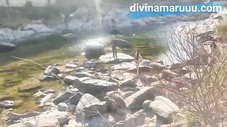 Real couple fucked on the public terrain of Cordoba