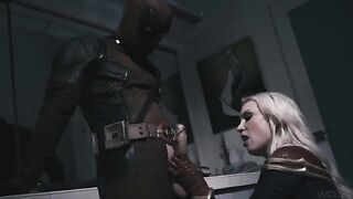 Deadpool fucks Captain Marvel in a steamy Wicked scene
