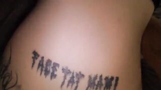 A couple has a passionate and intense homemade sex session