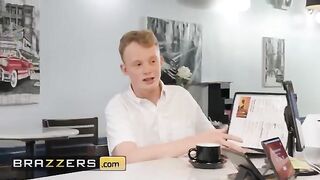 Bored waitress Syren De Mer gets fucked in the kitchen