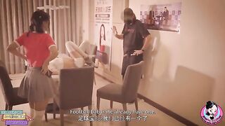 The Chinese student June Liu gets fucked on the soccer field
