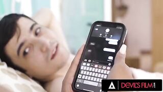 Unhappy Sophia Leone fucks in front of her boyfriend