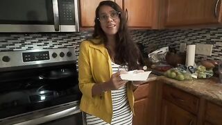 My stepmom is a real MILF, she likes to fuck and knows how to do it